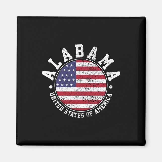 Aimant Alabama Vintage (Devant)