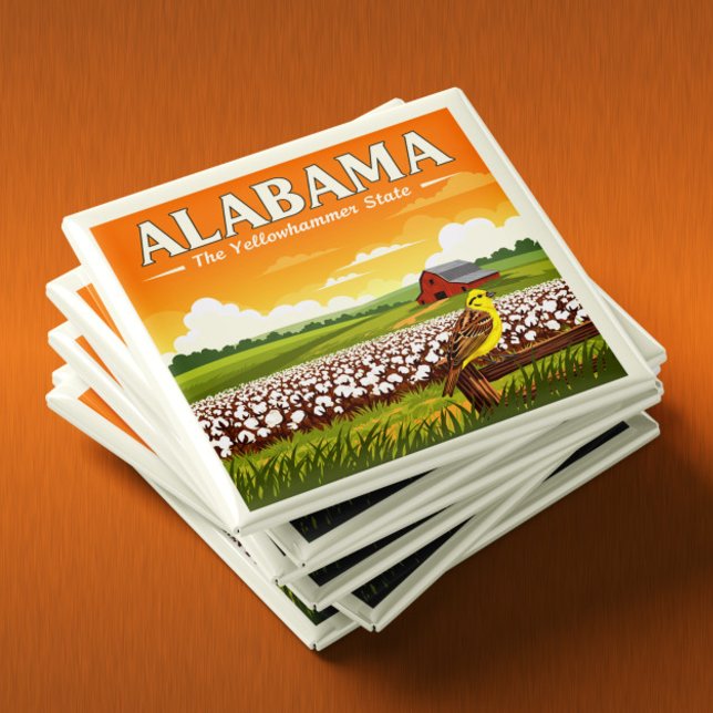 Aimant Alabama vintage (Créateur téléchargé)