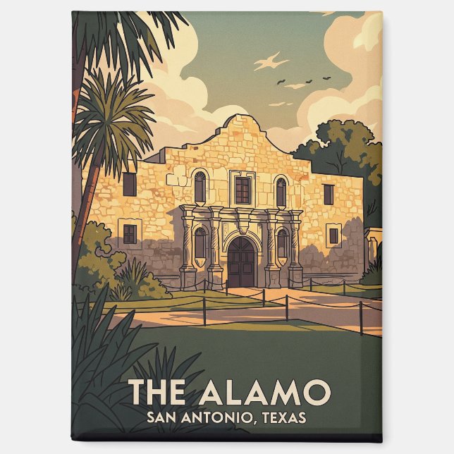 Aimant Alamo San Antonio Texas Travel (Recto)