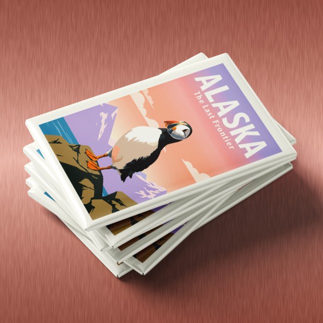Aimant Alaska vintage (Créateur téléchargé)