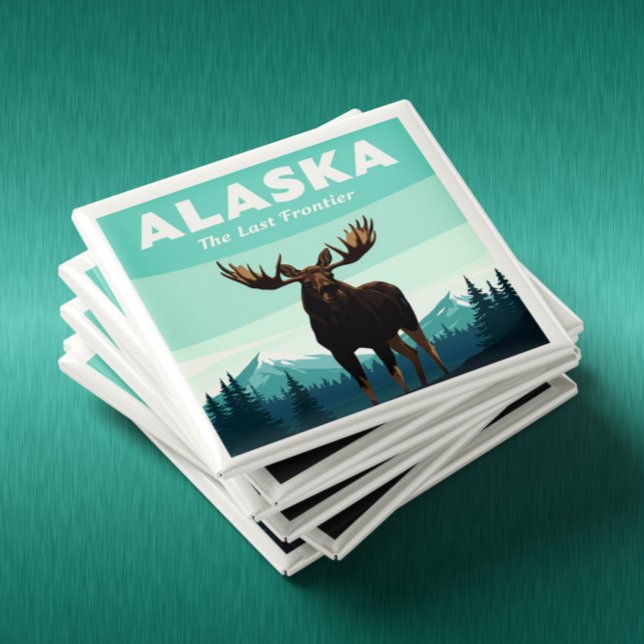 Aimant Alaska vintage (Créateur téléchargé)