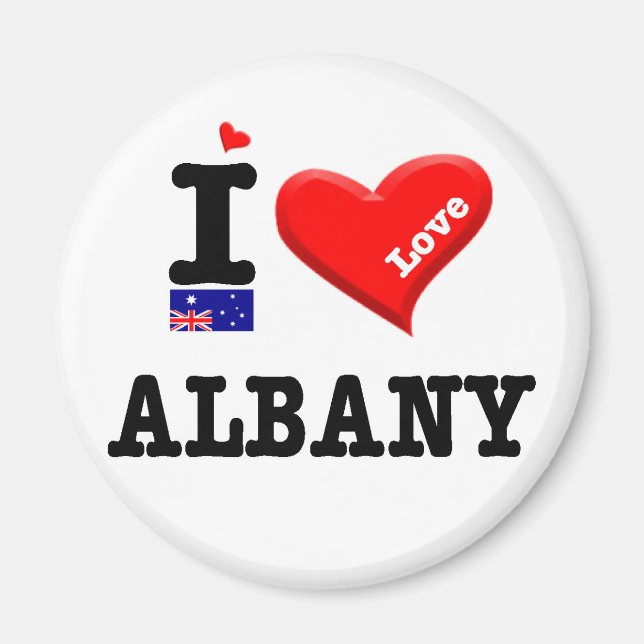 Aimant ALBANY - J'aime (Devant)