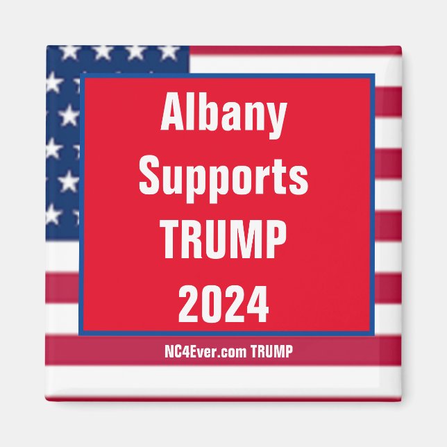 Aimant Albany prend en charge l'aimant TRUMP 2024 (Devant)