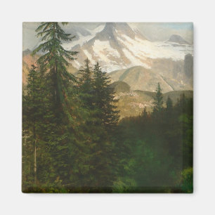 Aimant Albert Bierstadt Peinture Neige dans le Haut Pays