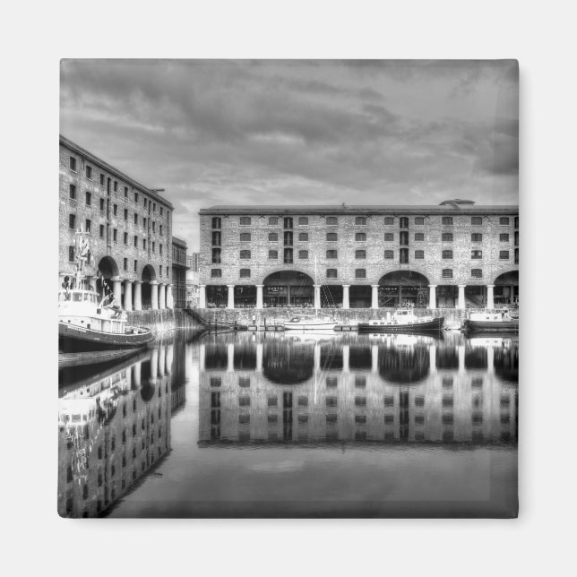 Aimant Albert Dock Liverpool Réflexions (Devant)