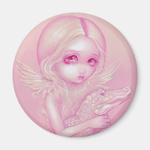 Aimant "Albino Alligator Angel"