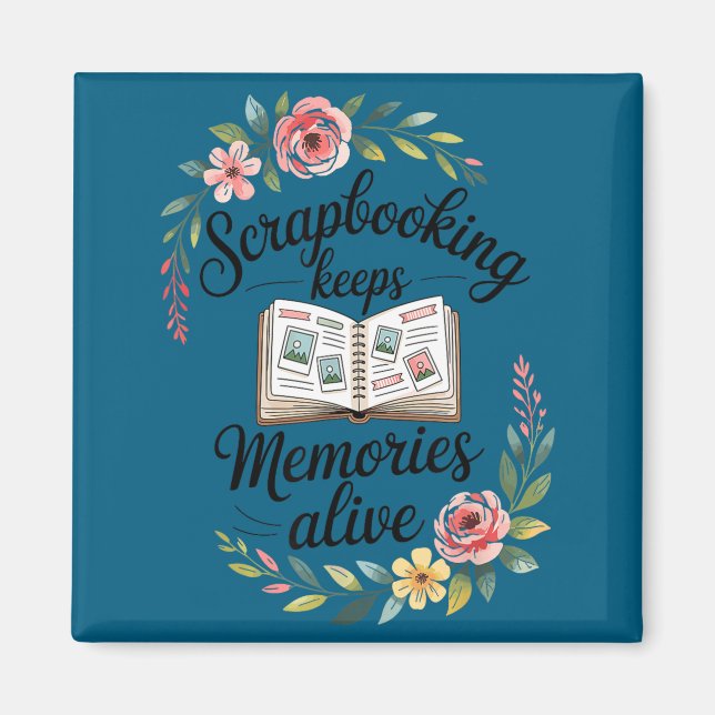 Aimant Album scrapbooking mignon  (Devant)
