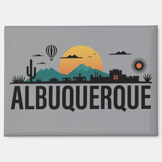 Aimant Albuquerque Nouveau-Mexique (Recto)