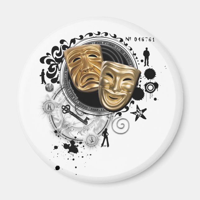 Aimant Alchimie des masques dramatiques (Devant)