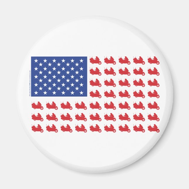 Aimant ALÉA-Drapeau À Cycle Automobile (Devant)