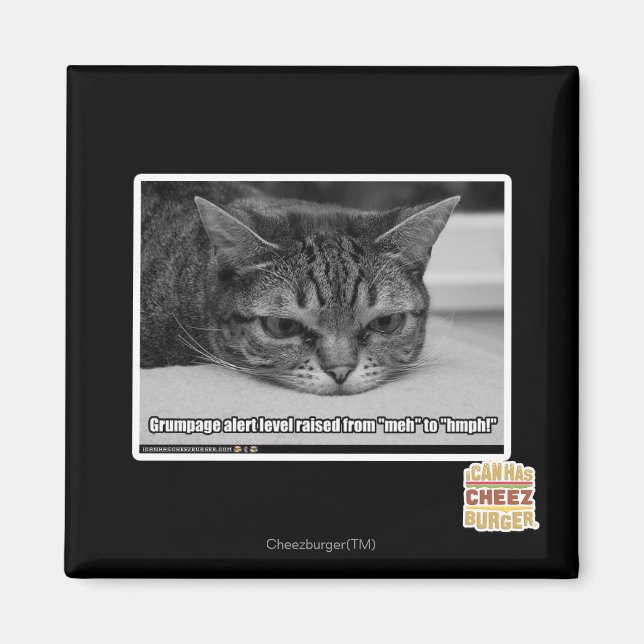 Aimant Alerte de grumpage (Devant)