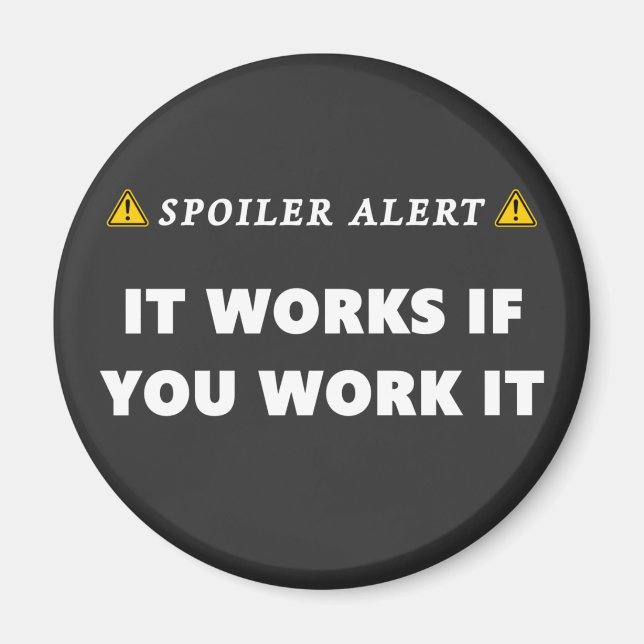 Aimant Alerte de spoiler Il fonctionne amusant 12 Étape C (Devant)