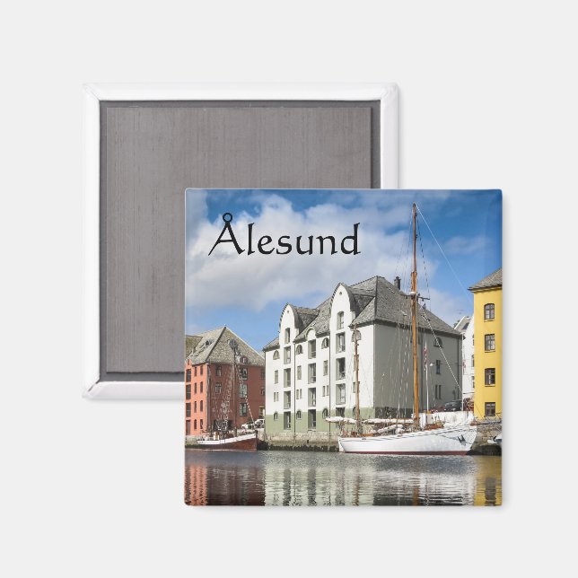 Aimant Alesund Norvège (Recto/Verso)