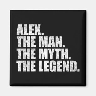 Aimant Alex nom, Alex l'homme le mythe la légende
