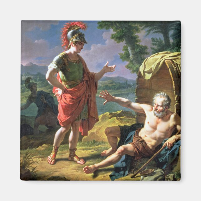 Aimant Alexander and Diogenes, 1818 (oil on canvas) (Devant)