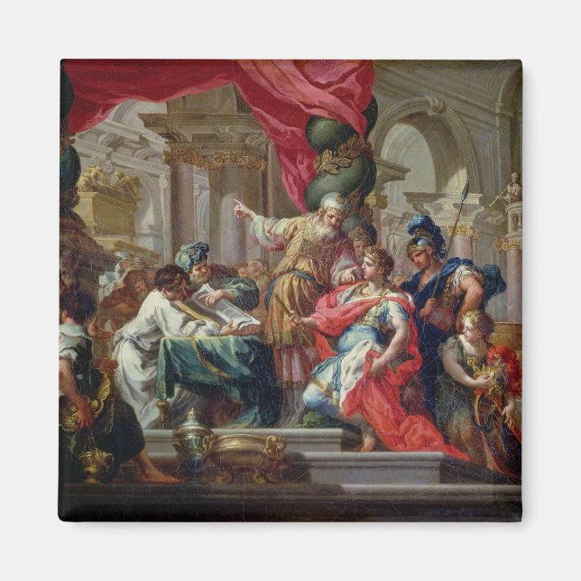 Aimant Alexandre le Grand dans le Temple de Jérusalem (Devant)