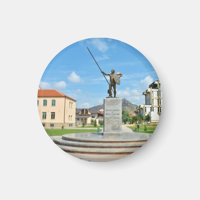 Aimant Alexandre le grand monument à Prilep (Devant)