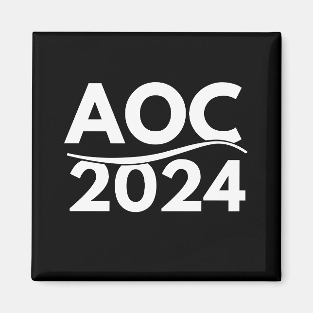 Aimant alexandria ocasio cortez 2024, aoc 2024, aoc (Devant)