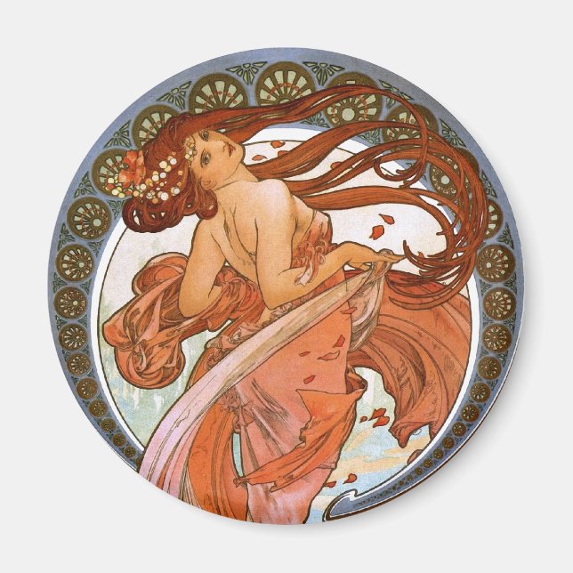 Aimant Alfons Mucha : Danse (Devant)