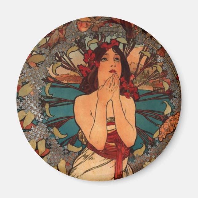 Aimant Alfons Mucha Monaco Monte Carlo (Devant)