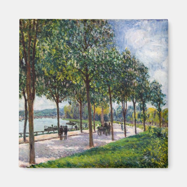 Aimant Alfred Sisley - Allée de châtaigniers (Devant)