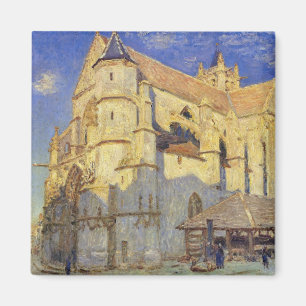 Aimant Alfred Sisley  Église à Moret, temps gelé
