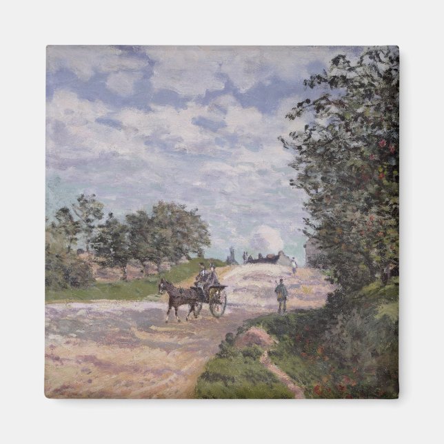 Aimant Alfred Sisley | La Route de Mantes (Devant)