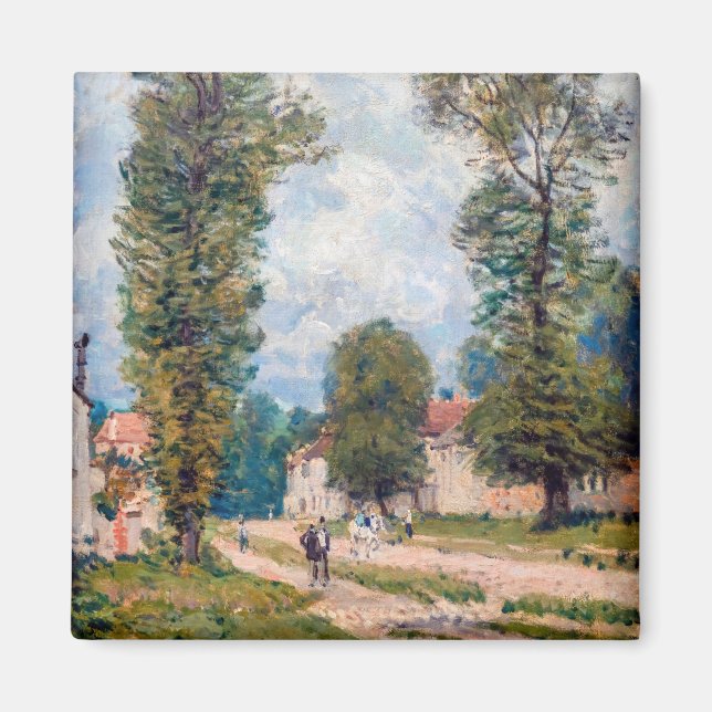 Aimant Alfred Sisley - La route de Versailles (Devant)
