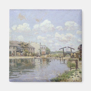 Aimant Alfred Sisley le canal St Martin, Paris