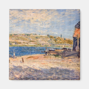 Aimant Alfred Sisley - Les berges de la rivière à Saint-M