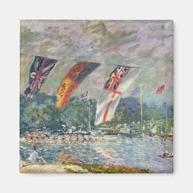 Aimant Alfred Sisley | Regatta à Molesey (Devant)