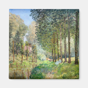 Aimant Alfred Sisley - Repos au bord du ruisseau