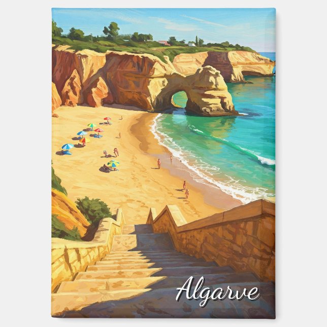 Aimant Algarve Beach Portugal Travel (Recto)