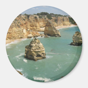 Aimant Algarve, Portugal, plage de Benagil et falaises