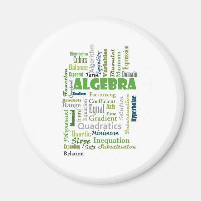 Aimant Algebra_Afficher_Vert (Devant)