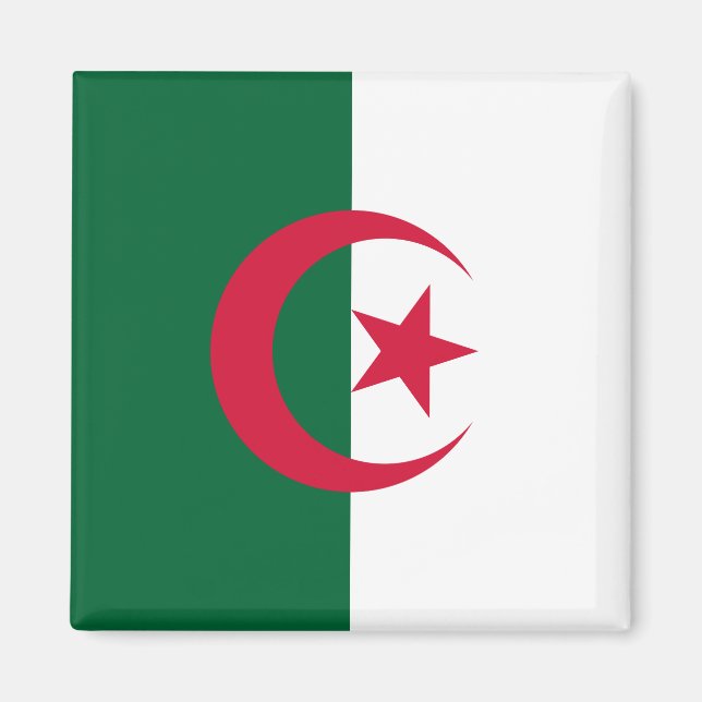 Aimant Algeria (Algerian) Flag (Devant)
