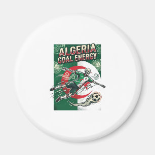 Aimant Algérie But Énergie Squelette Attaquant Nations Gr