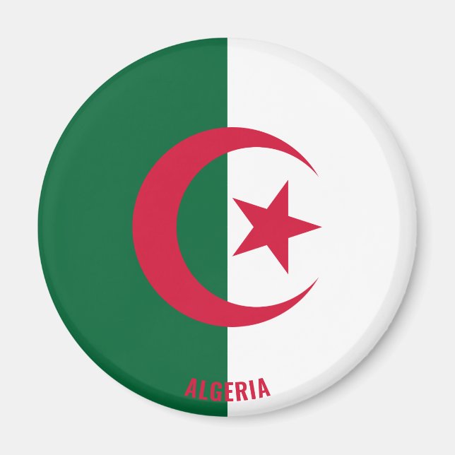 Aimant Algérie Drapeau charmant patriotique (Devant)
