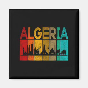 Aimant Algérie Vintage J'aime l'Algérie Carte Algérie Foo