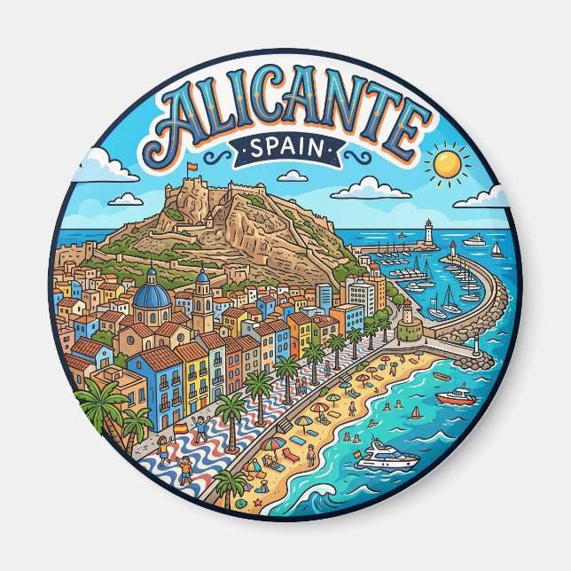 Aimant Alicante, Espagne Espagne (Devant)