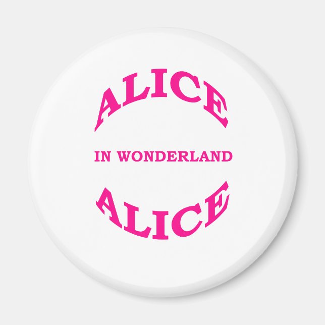 Aimant Alice Au Pays Des Merveilles (Devant)