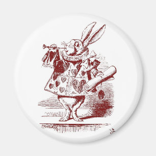 Aimant Alice au pays des merveilles Lapin blanc avec trom