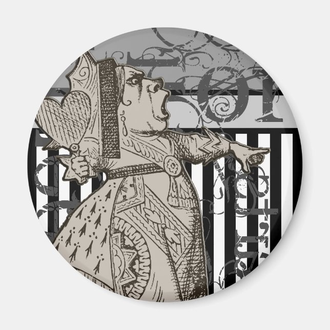 Aimant Alice au pays des merveilles Reine des coeurs Grun (Devant)