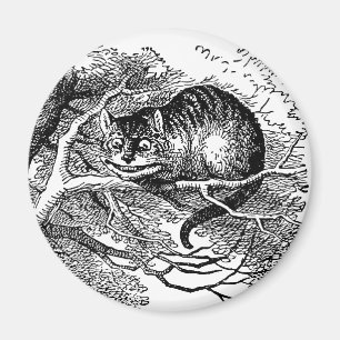 Aimant Alice au pays des merveilles vintage, Chat du Ches