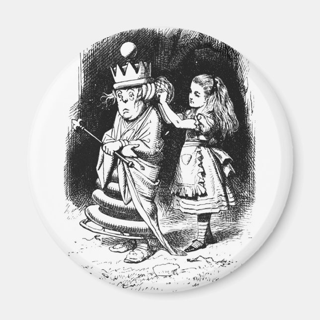 Aimant Alice avec la Reine Blanche (Devant)