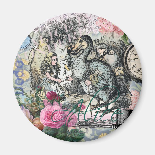 Aimant Alice Classique Merveilles Dodo Art Tenniel (Devant)