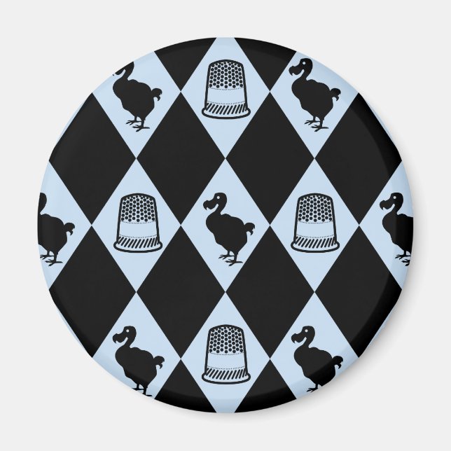 Aimant Alice Dodo et Thimble Motif (Devant)