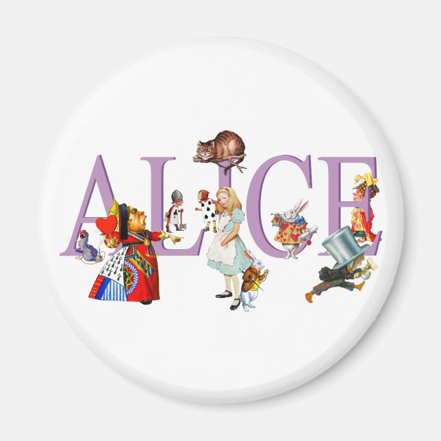 AIMANT ALICE IN WONDERLAND & AMIS (Devant)