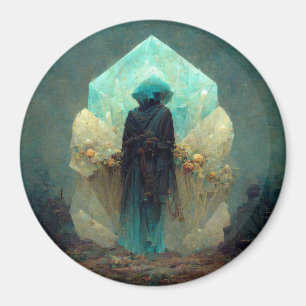 Aimant Alien Crystal Guardian  Sci-Fi Imaginaire