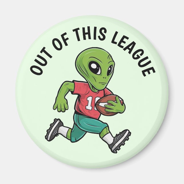 Aimant Alien de football (Devant)